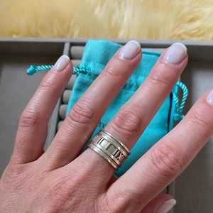 Tiffany & Company Sterling Silver Atlas Band Ring